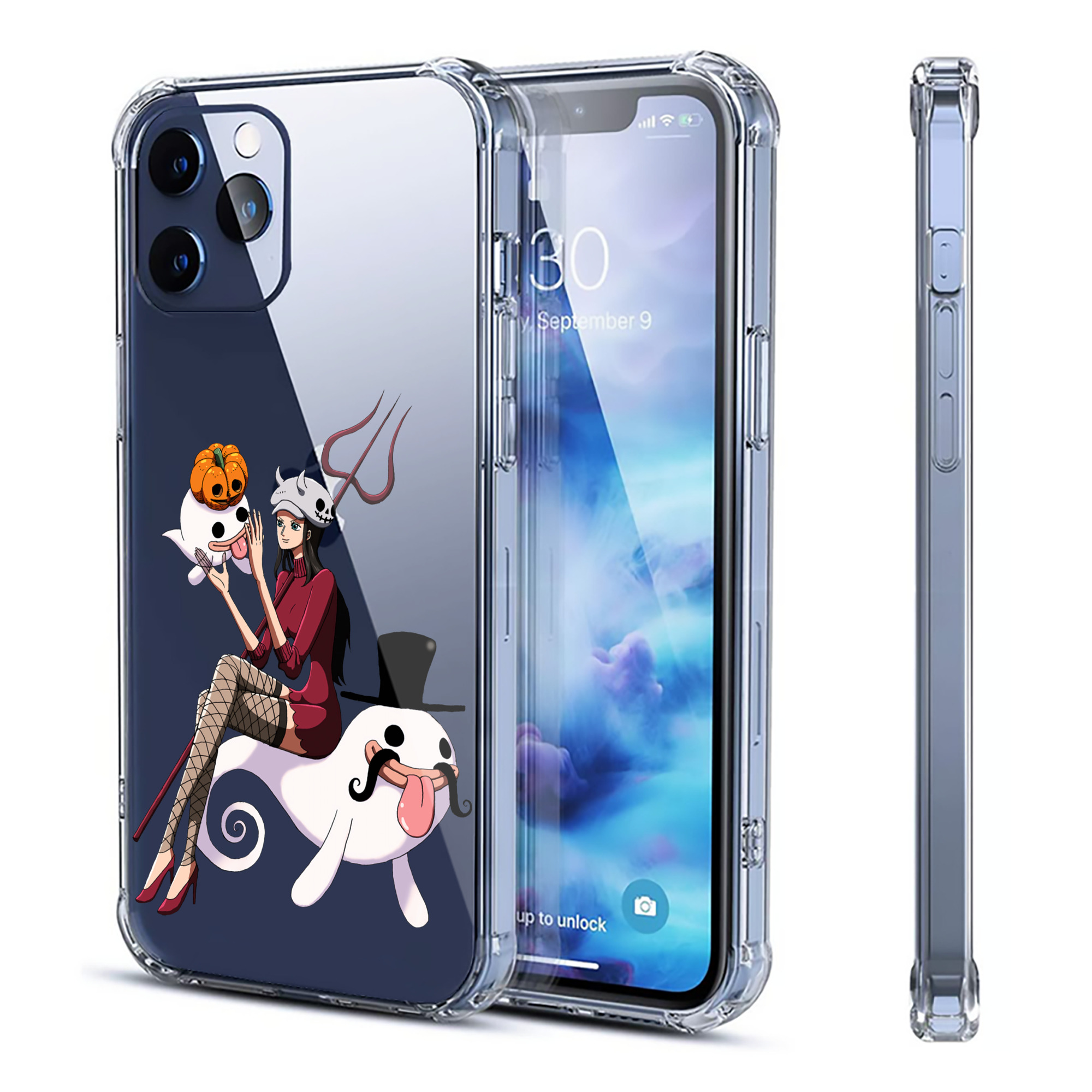 （画像用） ワンピース ニコ・ロビン ONE PIECE Nico Robin 【iPhone 12シリーズ対応】透明スマホケース（クリアソフトケース）